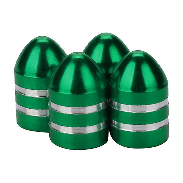 4st Bildäck Ventil Stamm Caps Ventil Stamm Caps Däck Munstycken Cover Däck Aluminium Däck Hjul Stam Luftventil Cap Partihandel| | green