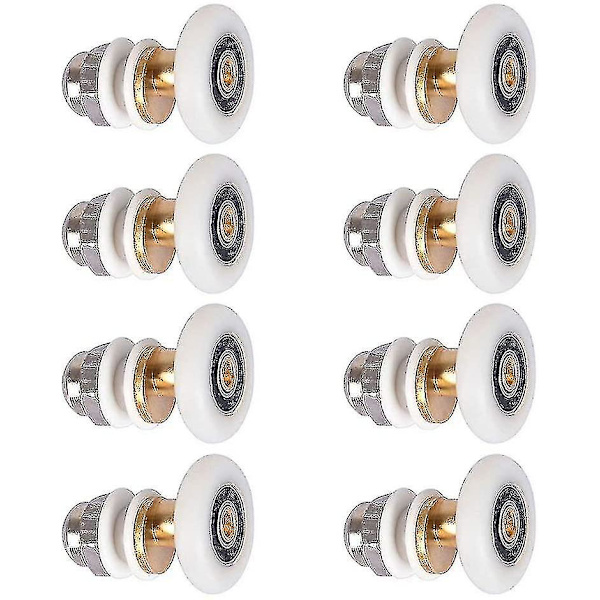 Dusjdør - Rullehjul For Dusjdør Skyveruller Dør Rullebyttehjul 8stk 23mm - Snngv