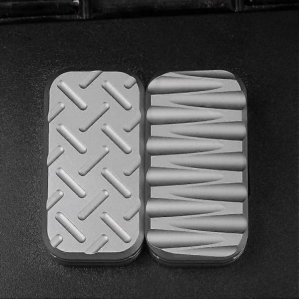 Push-pull Typ Fidgets Sliders Ljudlig Stresslindrande Myntleksak För Utomhusbruk Silver