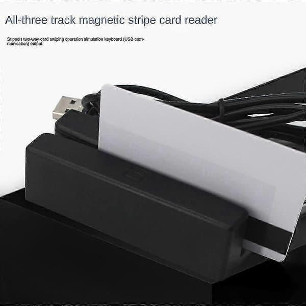 Msr90 USB magnetremsläsare 3 spår mini-swipper för PC