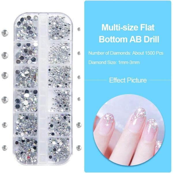 Nagelkonst strass, 3800 st