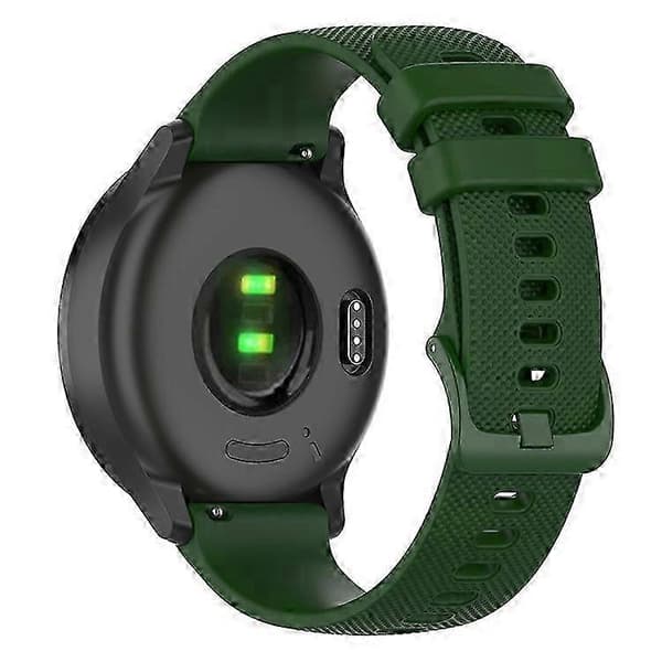 18 mm gitter silikonebånd til GarminActive S Turquoise