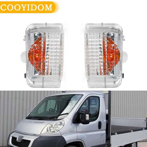Bil Van Spegel Indikator För Citroen Jumper Ducato Peugeot Boxer 2006-2014 Lampa Blinker Lins Turn Sibnal Light Only 1 Right