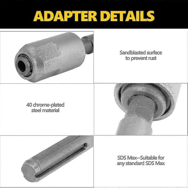 Adapterchuck for alle standardbor 40 kromstål verktøy hurtigadapter