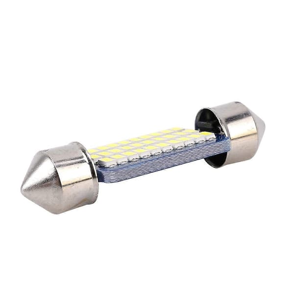 2 STK 36mm DC12V / 1.5W / 6000K / 100LM 30LEDs SMD-3014 Bil Nummerpladelys / Loftlys, med Dekoder
