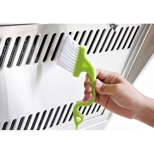 Håndholdte riller til rengøringsværktøjer Dørvindueskinne Køkkenrensebørster (3 stk. Farve-blå, Gul, Pink)