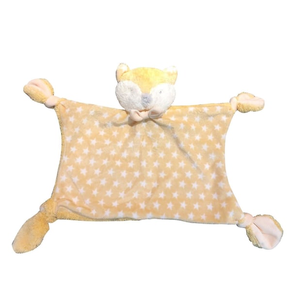 Snuggle Täcken filt med Fox Plysch djur Täcke leksak för nyfödda toddler pojkar och flickor