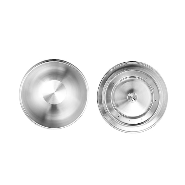 3 st. återanvändbara kapslar i rostfritt stål, passar Vertuo Vertuoline kaffefilter 70 ml