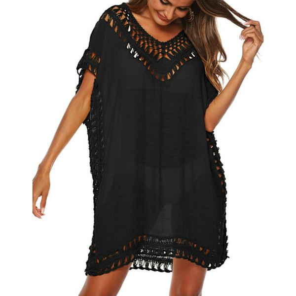 Badedragt Cover Ups Swim Cover ups til Plus Women Batwing ærmer