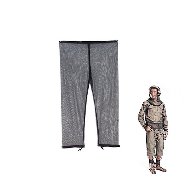 Gratis bæretaske Anti Myg Vandring Camping Rejse Netafvisende Bug Pants Xl Str