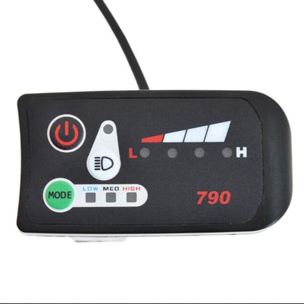 Intelligent LED 790 Display til Elcykel Digital Computer Panel Elcykel Tæller, 24V Black
