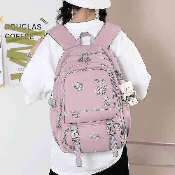 Middle School Student Skoletaske - Elevrygsæk med stor kapacitet til piger