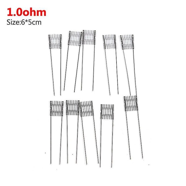 10pc Rebuild Mesh Coils 0.6/0.8/1.0/1.2ohm For Xros Caliburn Nano Avp Reparasjon Shytmv 1.0ohm