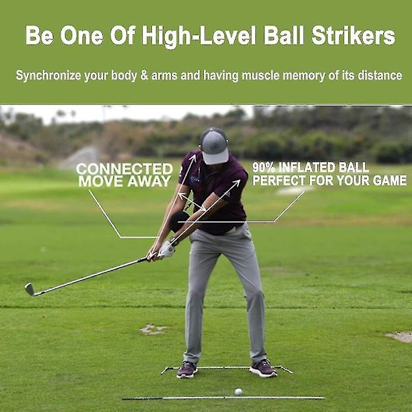 Golf Swing Trainer Ball With Smart Inflatable, Assist Correction Training