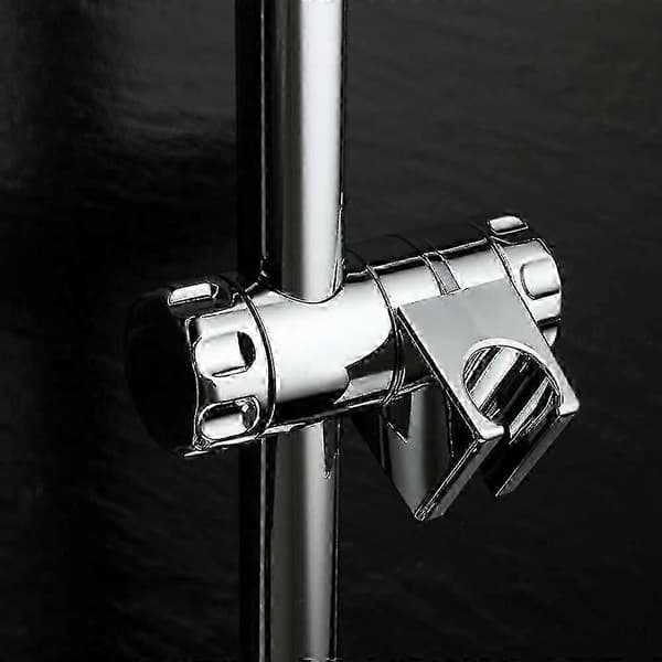 Forkromet brusehovedholder, med spænder, til 25 mm bruserstang