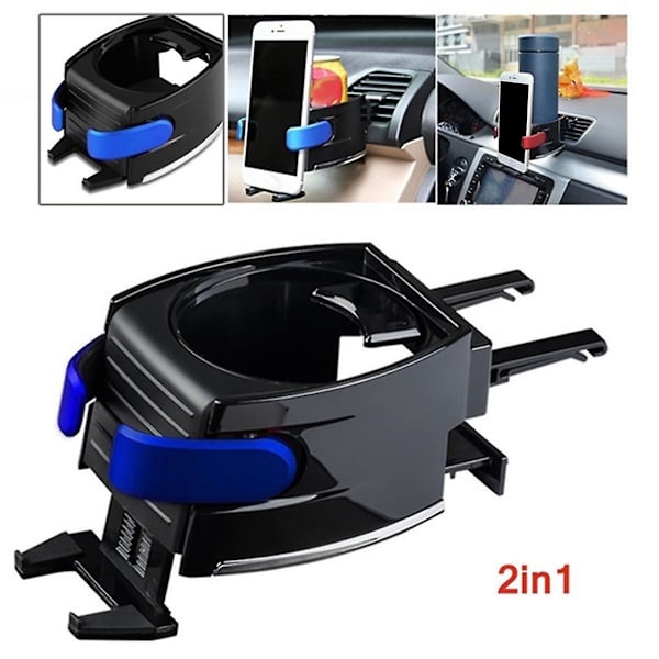 Bil Kopholder Udløb Luftventil Kop Rack Drikkevaremontering Indsæt Stand Holder Drikkeflaske Stand Container Krog Rack Bil | | Blue