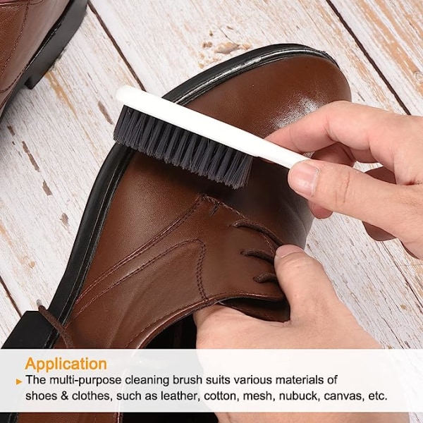 Puhdistusharja, PP-harjaksinen kotitalouksien pesuri ABS-kahvalla kenkien pesuun, harmaa