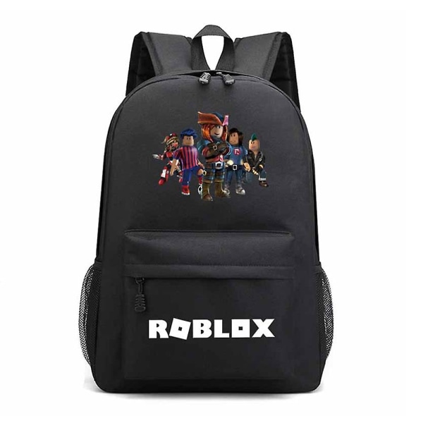 Roblox Tema Ryggsäck Skolväska För Tonåringar Flickor Pojkar Barn Bok Laptopväska Vattentät Andas Lätt högskolereseryggsäck Black