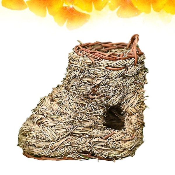 6st Naturlig Raffia Silk Bird Nest Filler Påskdekoration Presentask fyllning