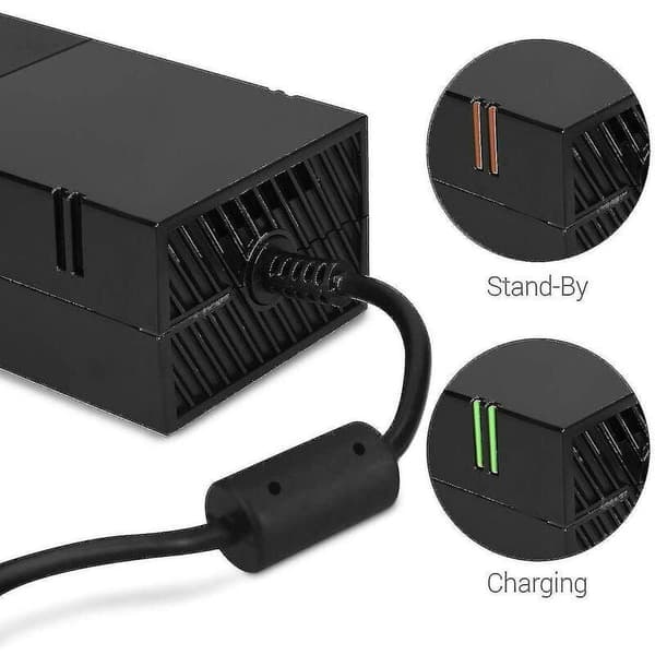 Xbox One strømforsyning, [Opgraderet version] Xbox AC-adapter erstatningsoplader strømkabel til Microsoft Xbox One, spænding 100-240V