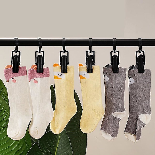 10/20 kpl Pyöriviä pyykkinappuja Kiinnikkeet Riippuvat Pyykkitapit Koukut Pyykki Pyörittävä Hattu Pyykkineulakiinnikkeet kotisäilytysripustimiin 10pcs White