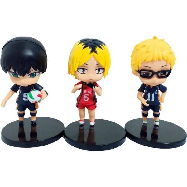 6st dockleksak Anime Sea Ball Docka Set PVC seriefigur Modell Samlarföremål Dekoration Present för Anime Fans