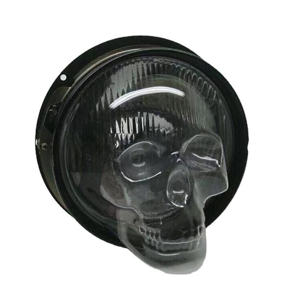 Skull Headlight Cover High Beam Light Cover Biltilbehør S 2PCS