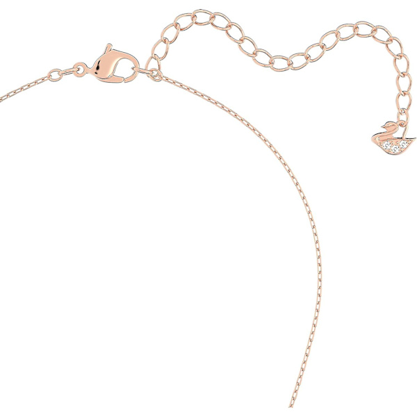 Infinity Heart -korukokoelma, kaulakorut ja rannekorut, ruusukultan ja rodiumin sävyinen viimeistely, kirkkaita kristalleja Pendant Necklace