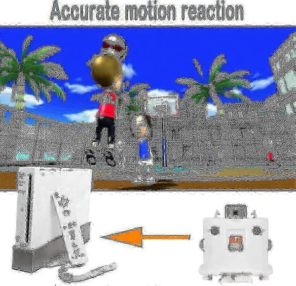 Motion Plus-adapter for Wii Remote - Erstatningsakselerator Vit