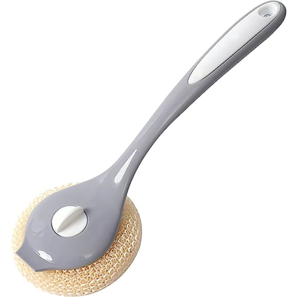 Myke børster for rengjøring av kjøkken Nano-rengjøringsbørste med lang håndtak med skrape, skrubbebørste for panner, gryter, rengjøring av kjøkkenvask