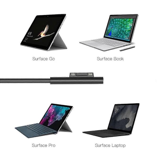 102 W virtalähde AC-sovitin Surface Pro 3:lle, Surface Book2/3 -tietokonevirta