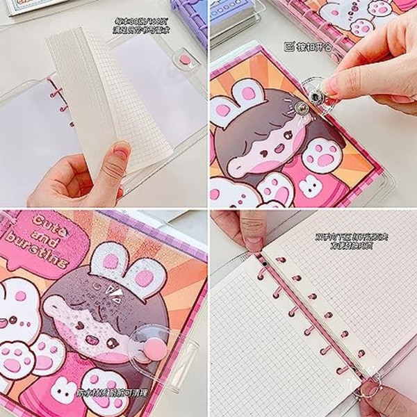 Notebook Söt Coil Book MOMO Sauce Live Page Handbook Girl Heart Circuit Benji INS Studentialable Notebook A6 Notepad