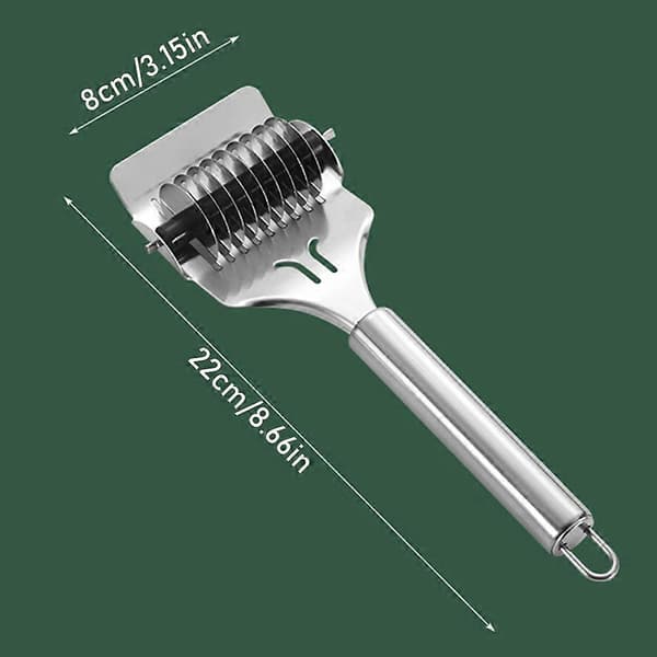 Rustfritt Stål Nuddel Gitter Rulle Docker Deigkutter Pasta Spaghetti Maker for Kjøkken Matlagingsverktøy 2pcs