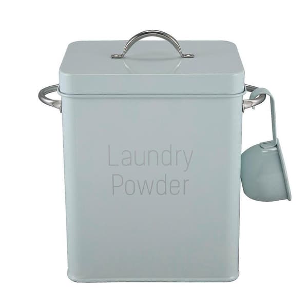 5L Beautiful Laundry Detergent Storage Box with Scoop Green