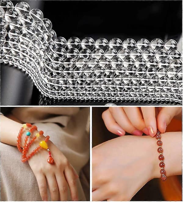 0,5 mm elastisk pärltråd: Klar stretchig tråd, kristallarmbandssnöre - perfekt present