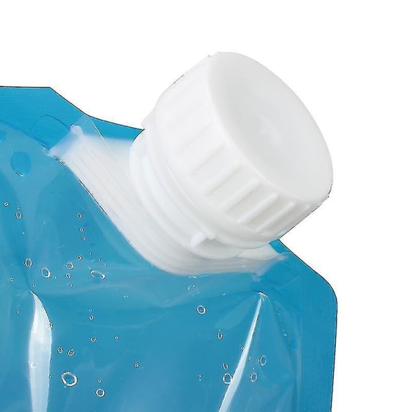 5 l Premium kokoontaittuva vesisäiliöpussi elintarvikelaatuinen kirkas muovinen säilytyskannu, ei vuoda, pakastettava taitettava vesipullo