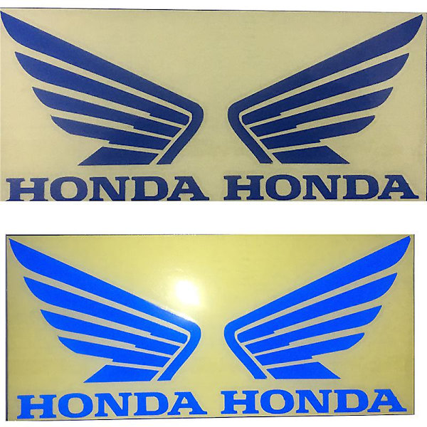 Reflekterende Motorsykkel-klistremerke For Honda Decal Moto Wing Dedikert Scooter-klistremerker Tank Emblem Motorsykkeldeler Bil Styling| | Blue
