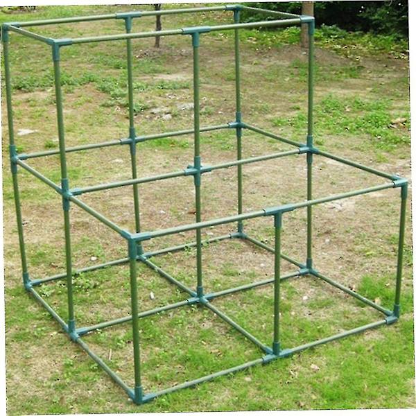 10 stk. drivhusrammeforbindelser plantestaver havearbejde rammebygningsforbindelser 11 mm plast 3/4 vejs hjørne B