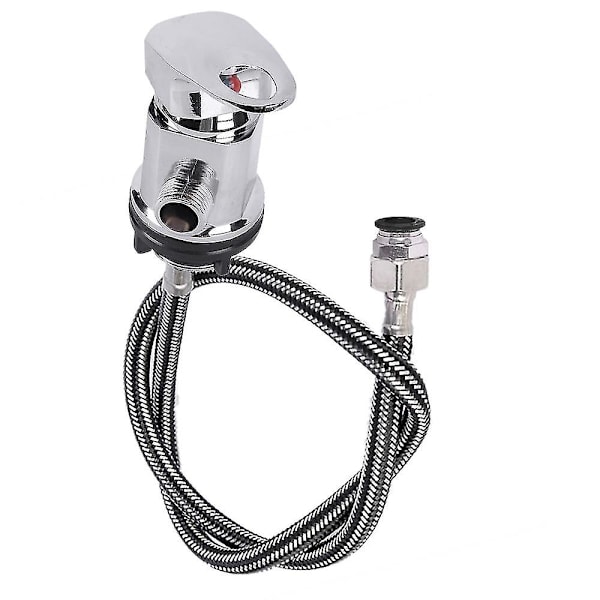 Krommet dusjbatteriuttak for campingvogn, bobil og campingbil 1/2 med 1500 mm trykktilpasning for haler