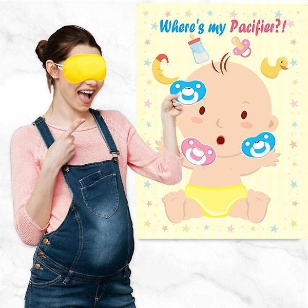 Pin dummyn på baby Baby Shower Party Favors Game Game Pin