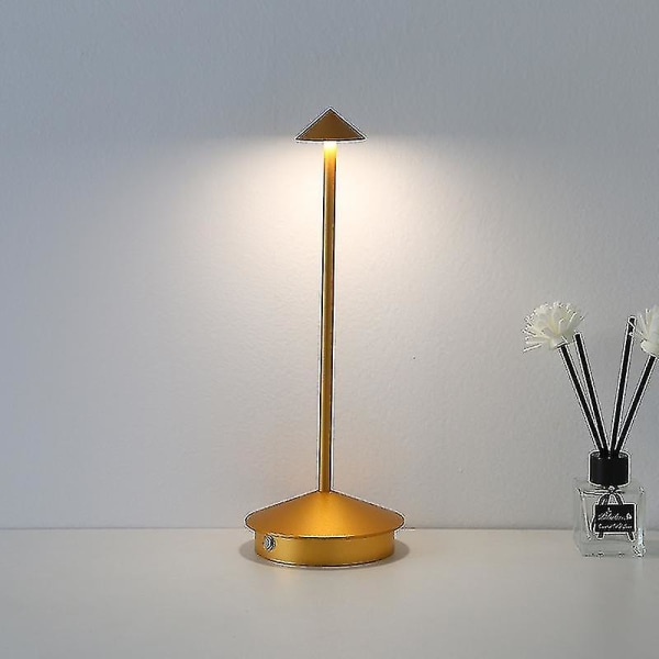 Genopladelig bordlampe Creative Dining Touch Led Hotel Bar Sofabord Dekorativ skrivebordslampe noir