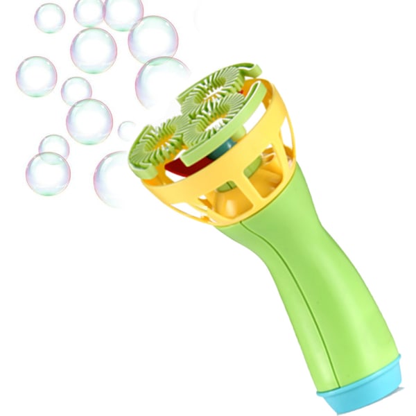Elektrisk boblestave Machine Bubble Maker Automatisk blæser udendørs legetøj til børn Green