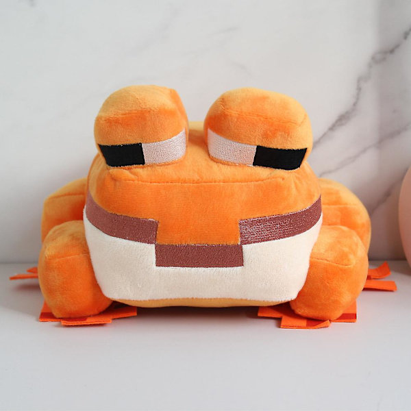 Minecraft Frog Pillow My World Frog Weird Plys Legetøj Gaver Hjem Dekoration Orange