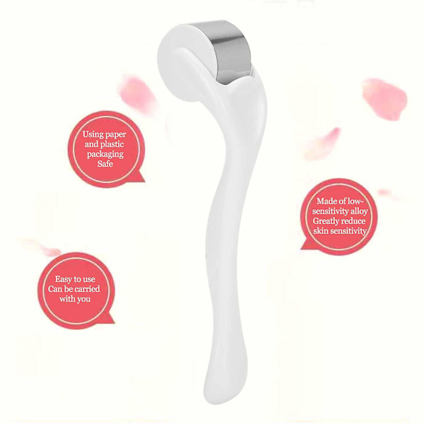 Facial Skin Ice Compress Roller Massager - 2 stk, Hævelseslindring, Kropsmassage, Mælkehvid