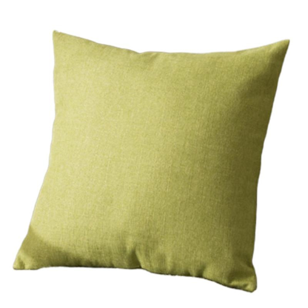 Ensfarvet blødt linned Pudebetræk Pudebetræk Hjemmesovesofa Bilindretning Jikaix Grass Green 55 X 55cm