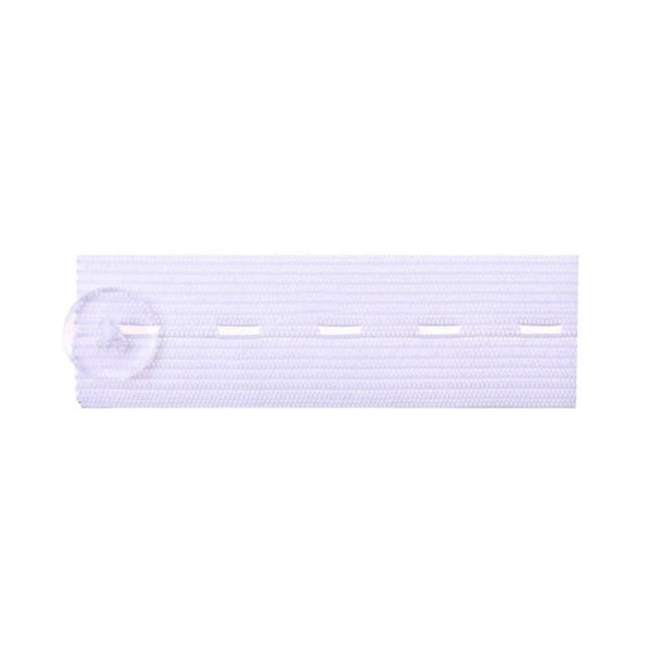 Elastisk knapp midjeförlängare Byxor Jeans Expander midjebandsknapp White 1PC