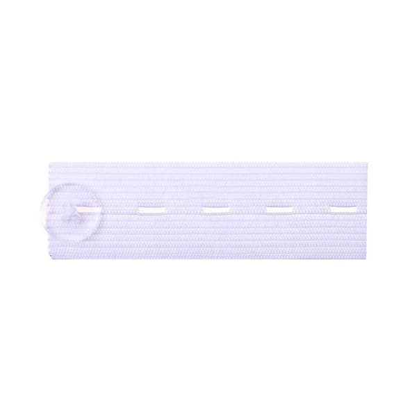 Elastisk Knapp Midjeforlenger Bukser Jeans Utvider Linning Knapp White 5PCS