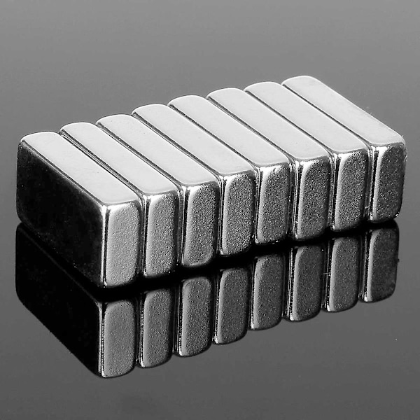 8 kpl 20x10x5mm N52 Kuutio Harvinaisten Maametallien Neodyymi Jääkaappimagneetti Super Vahva Lohko Mengxi