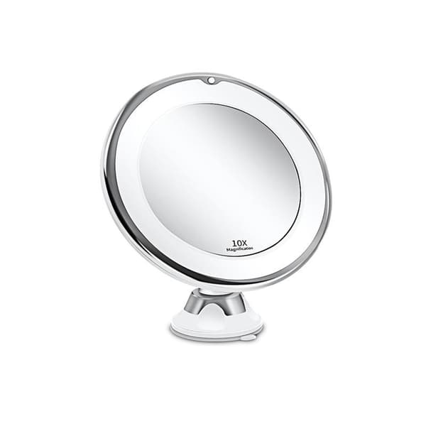 Beautiful 10x Magnifying Mirror with LED Light 1 Ball Head