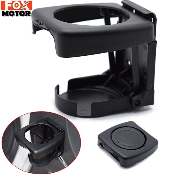 Universal justerbar hopfällbar kopp Dryckeshållare Montering Bildörr Baksäte Mugg Dryckshållare Drycksfäste Stativ Bil Drycker Mugghållare - Dryckshållare 1 PCS-Gray